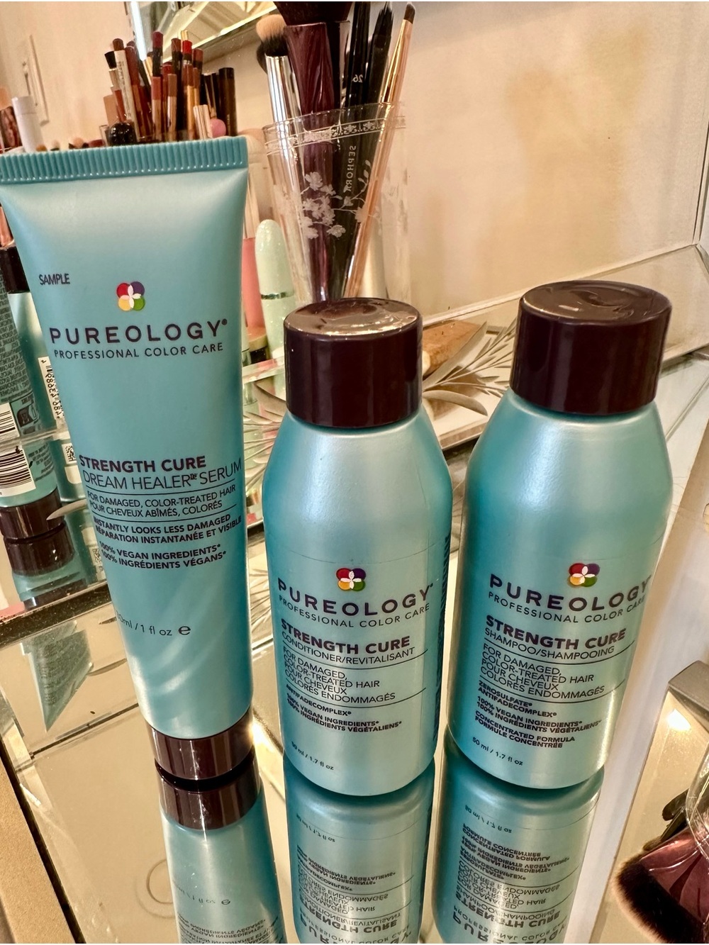 New Pureology Strength Cure Shampoo, Conditioner & Serum Minis